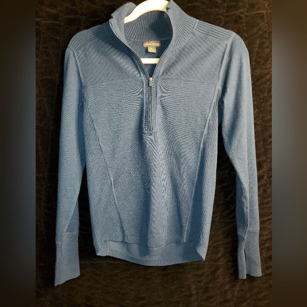 Eddie Bauer Engage 1/4 Zip Fair Isle Sweater Large